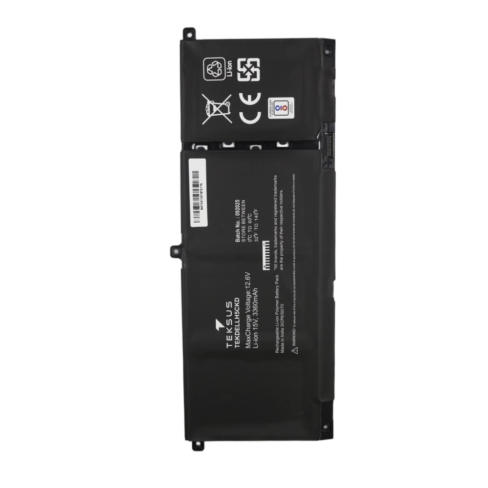 Teksus Laptop Battery Compatible For Dell Inspiron 14 5402 | H5CKD view 3
